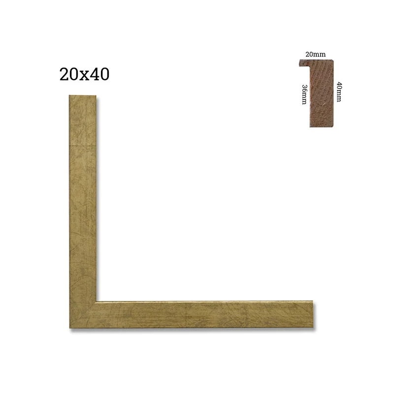 Κορνίζα κουτί διαστάσεων 40mm X 20mm για κάδρα